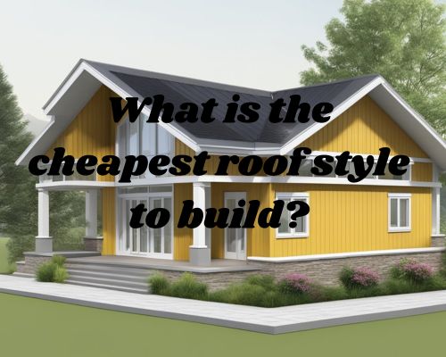 A simple gable roof with a single slope, easy to construct and cost-effective