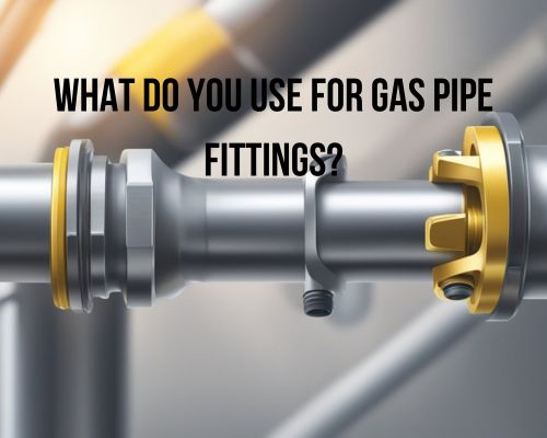 A wrench tightens a threaded gas pipe fitting onto a metal pipe