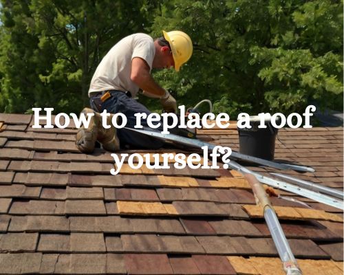 home owner replaces his roof