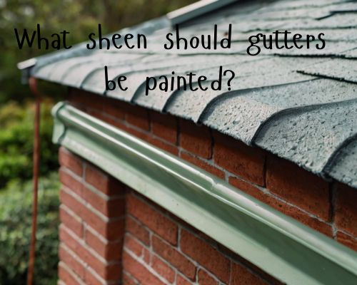 painted gutter on roof