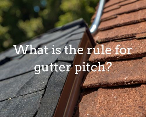 a pitched guttering