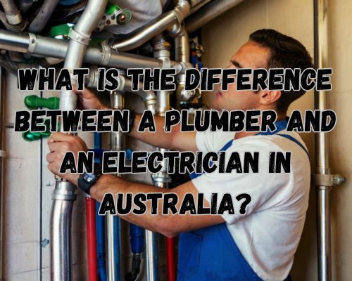 a plumber fixing pipes in a home