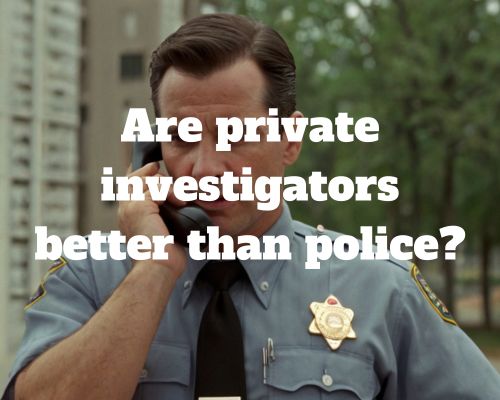a police investigator