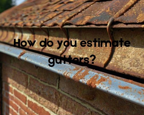 a roof in need of gutter replacement due to its old age