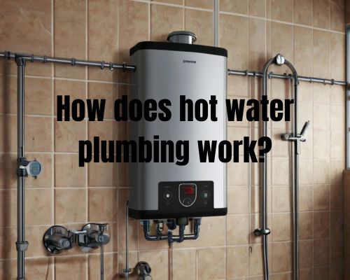 a hot water system in the bathroom