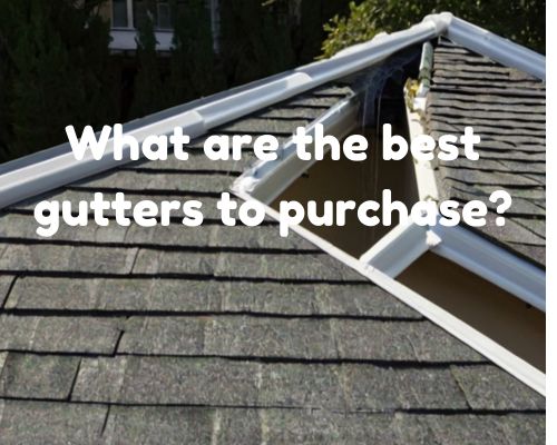 a roof under good guttering installation