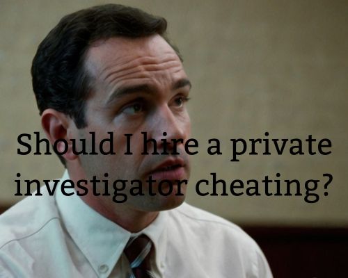 an investigator for cheating