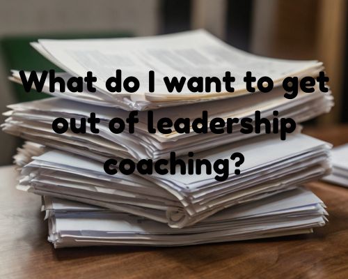 a stack of leadership guide