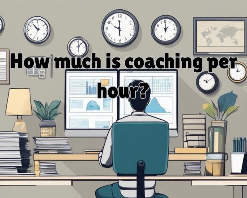 A person sitting at a desk with a computer, calculator, and paperwork, looking at a clock on the wall