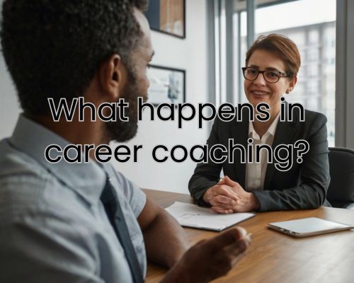 career coaching session of a client and a coach