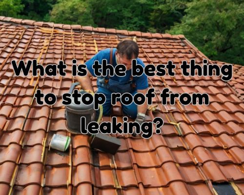 roof maintenance activity by a worker