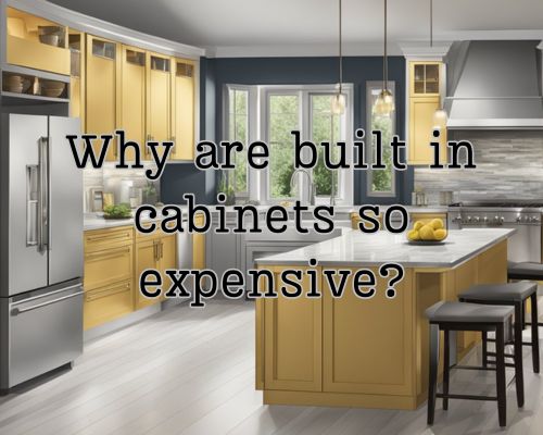 A sleek, modern kitchen with custom-built cabinets, featuring high-quality materials and intricate craftsmanship