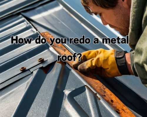a metal roofing redone