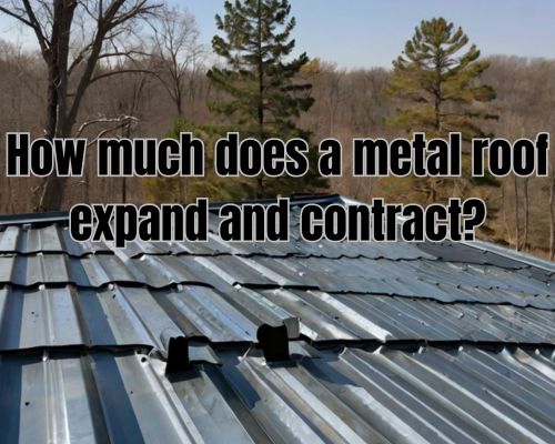 a well installed metal roof