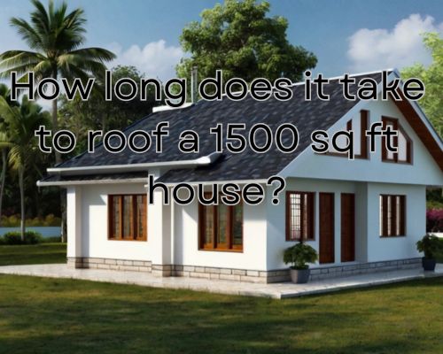 a 1500 sq ft home with new roofing