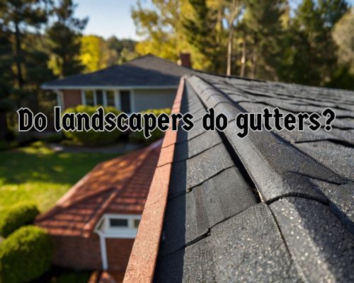 a guttering to be worked on