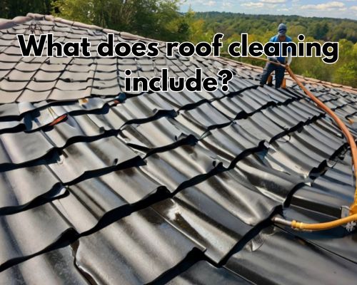 a whole roof cleaning as part of its maintenance