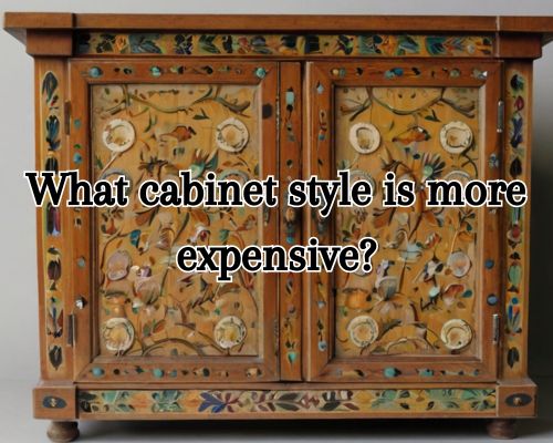 an inset cabinet