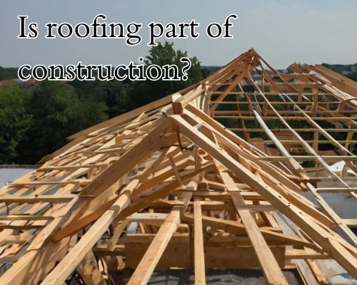 a roof structure as part of construction