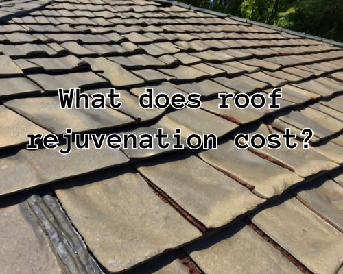 a roof under rejuvenation