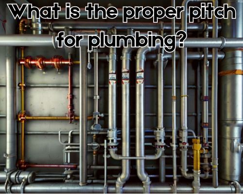 a full view of a plumbing work