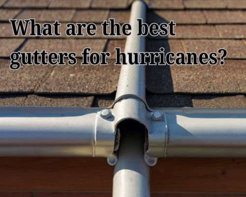 a metal guttering installed in a home