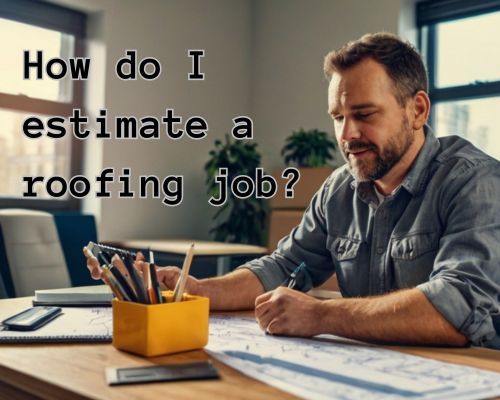 a professional doing roof estimates
