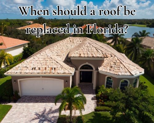 a roof of a home in Florida in in need to be replaced