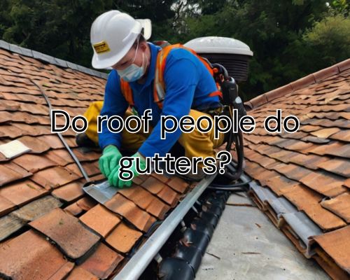 Installing aluminum gutter on roof edge