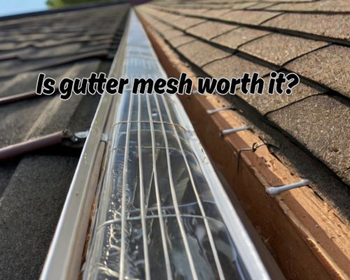 a good mesh in roof gutter