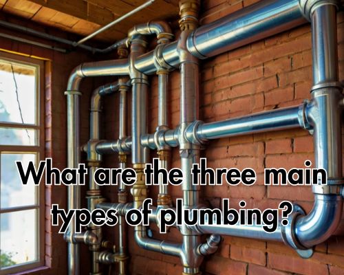 Industrial pipes running overhead.