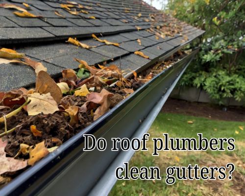 Wet leaves being cleared out of a drainage channel.