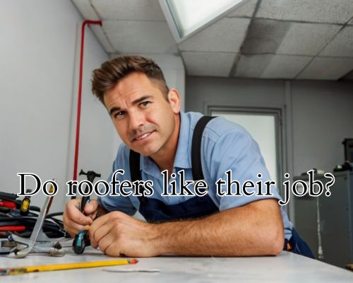 a happy roofer