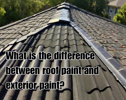 a roof painted