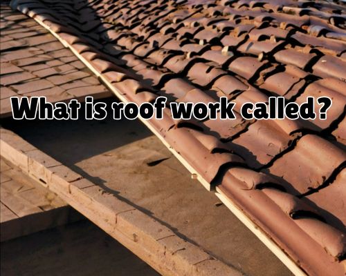 a shingle roof work